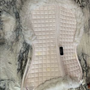 white shires equine half pad